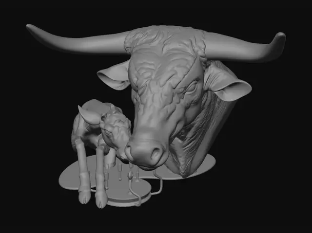 3D model for Bull and Calf