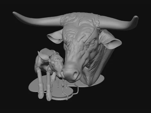3D model for Bull and Calf