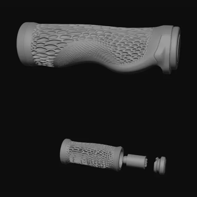 3D model for Ergonomic 3D-Printed Bike Grip with Removable Smart Core