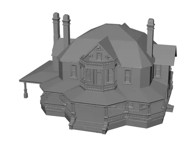3D model for Grand Victorian Mansion