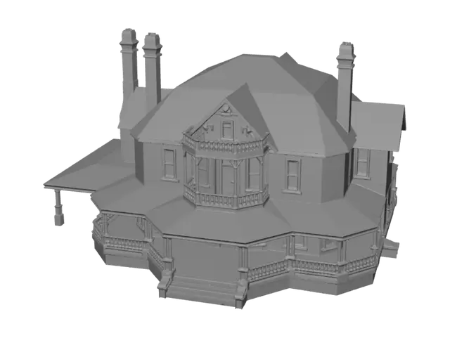 3D model for Grand Victorian Mansion