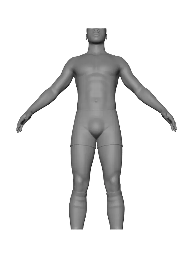3D model for T-Pose Athlete