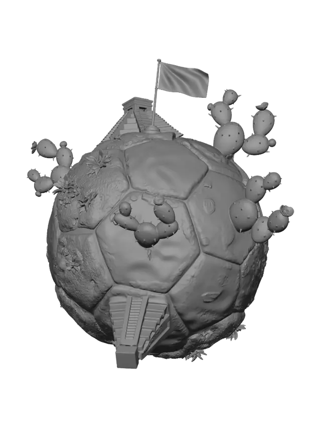 3D model for Pyramid Peak on a Mexican Tiny Planet