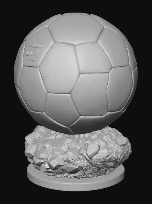 3D model for Ballon d'Or Trophy