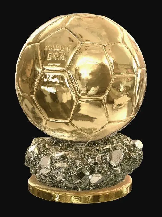 3D model for Ballon d'Or Trophy