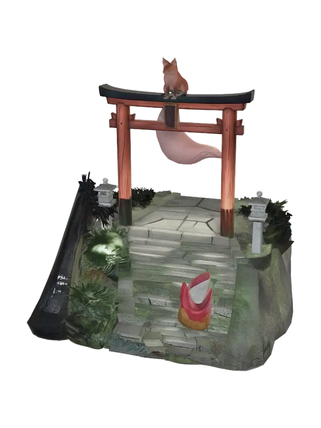 3D model for Fox at the Torii Gate