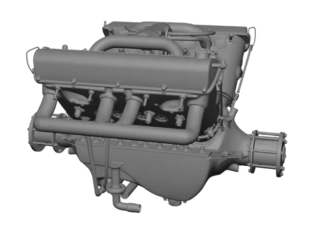3D model for V12 Piston Engine