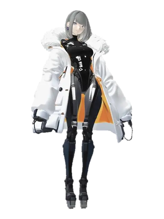 Winter Sentinel - Animegirl 3D model, vytvořený pomocí AI