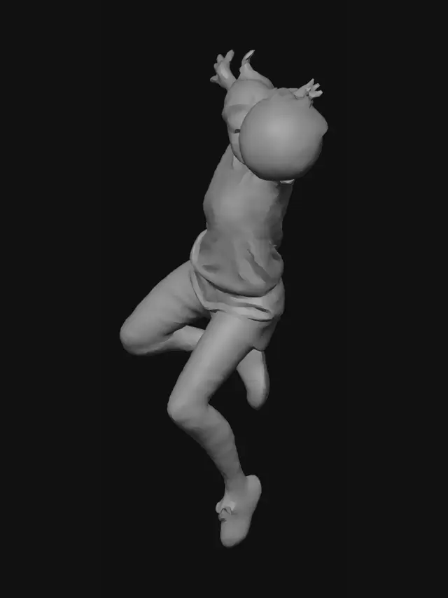 3D model for volleyball player