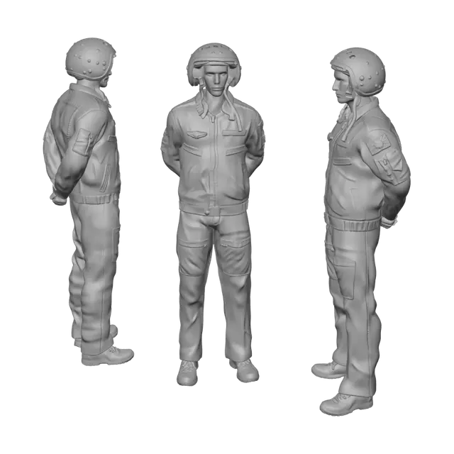 3D model for The Aviator Sculpture