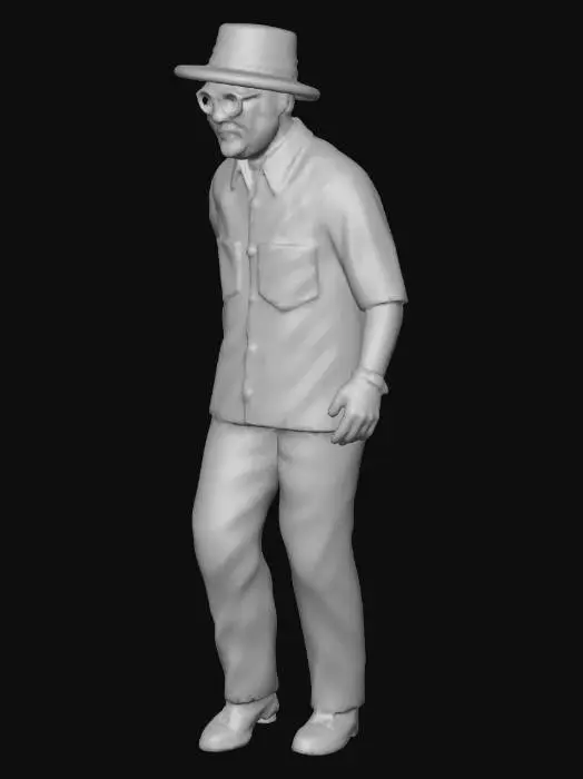 3D model for Old Man with Cane