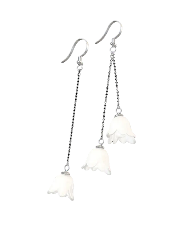 Pearl Blossom Drops - Dangle 3D-model, gegenereerd door AI