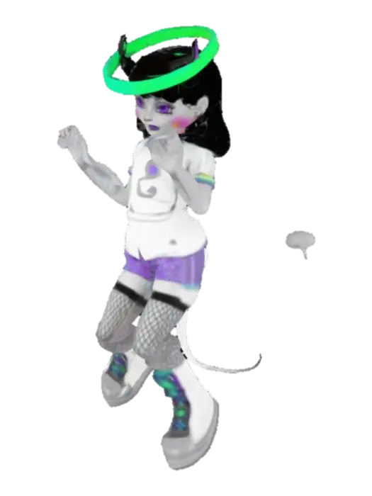 Rainbow Halo Creature - Generated AI 생성 3D 모델