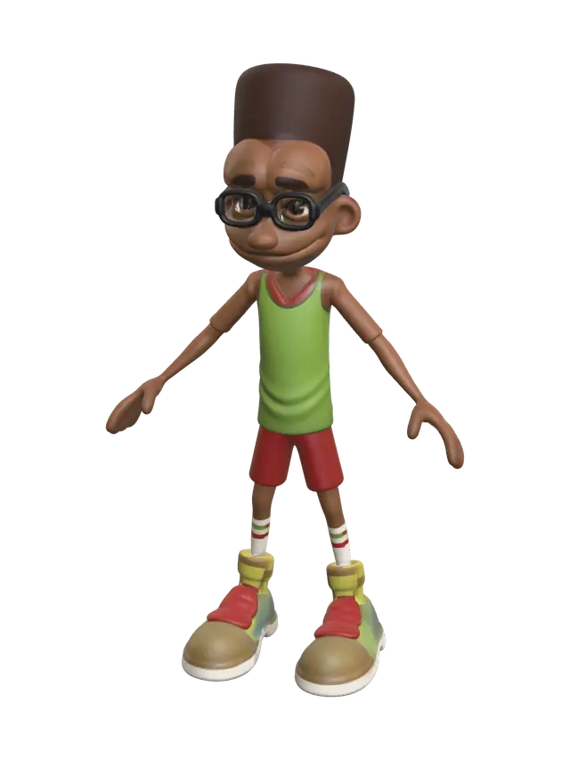 Fantasy Fresh Subway Surfers 3D model, vytvořený pomocí AI