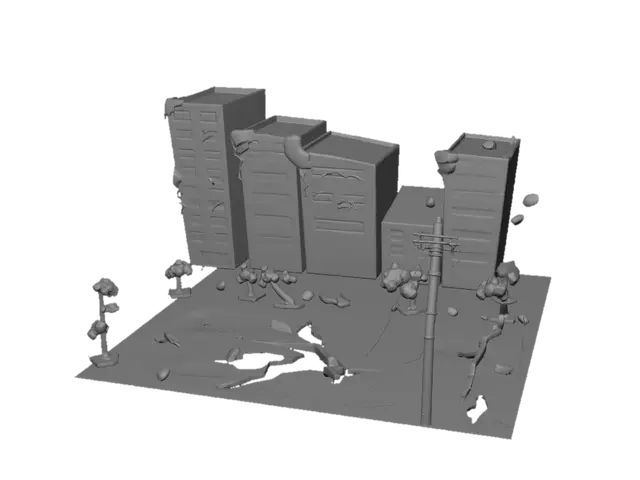 3D model for Shattered City