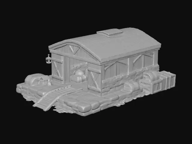 3D model for Rustic Cargo Warehouse