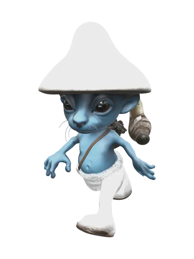 3D model for Realistic Smerf Cat