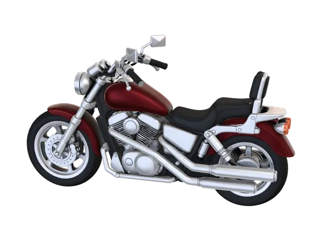 Honda VT1100C Shadow 1100 - Maritime 3D model, vytvořený pomocí AI
