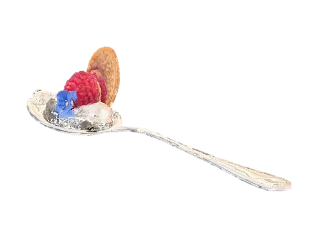 Gourmet Spoon Delight - Silverware 3D model, vytvořený pomocí AI