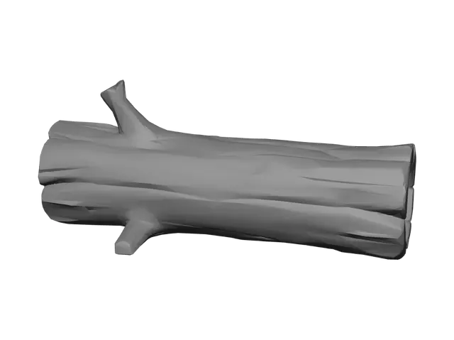 3D model for Hollow Log