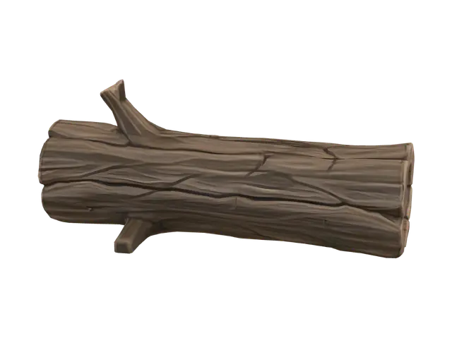 3D model for Hollow Log