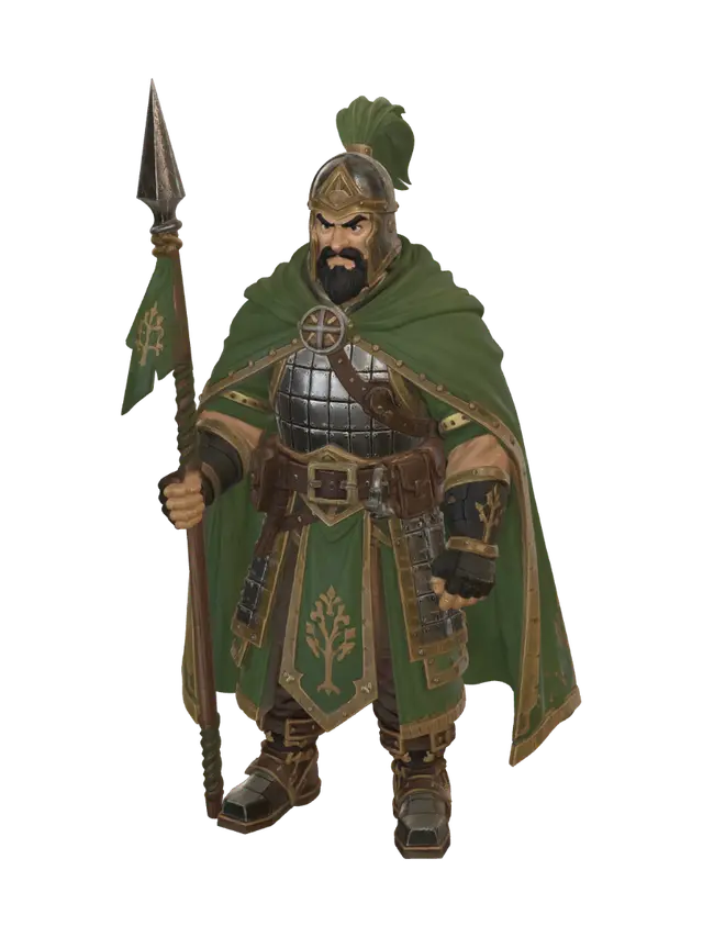 Verdant Sentinel - Caped 3D model, vytvořený pomocí AI