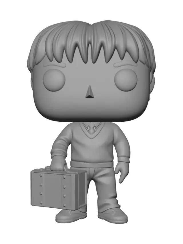 3D model for Ron Weasley Funko Pop with Suitcase