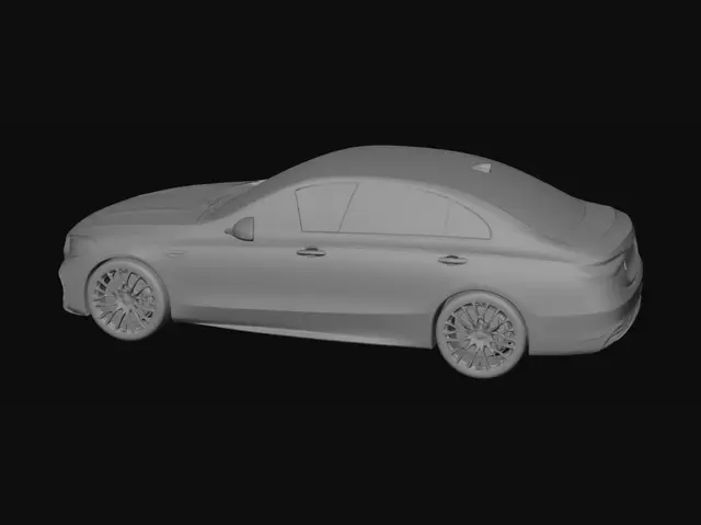 3D model for Matte Mercedes on the Olive Hillside