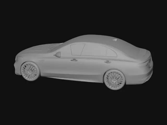 3D model for Matte Mercedes on the Olive Hillside