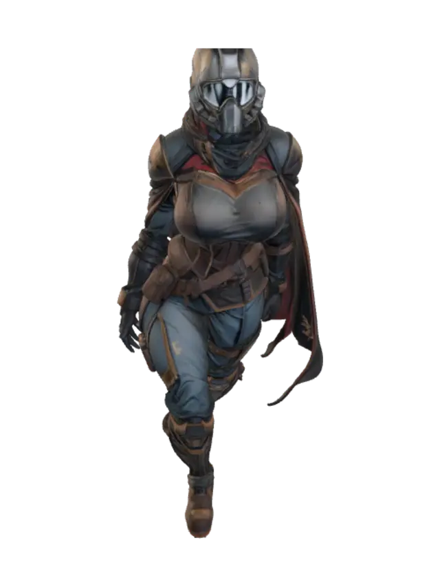 Steel Harbor Sentinel 3D model, vytvořený pomocí AI