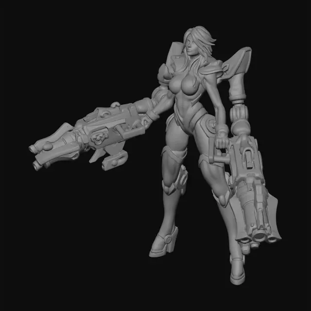 3D model for Crimson Mech Vanguard