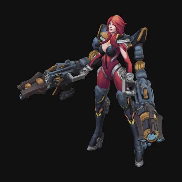 3D model for Crimson Mech Vanguard