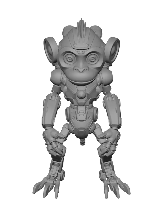 3D model for robo space monkey one of a kind