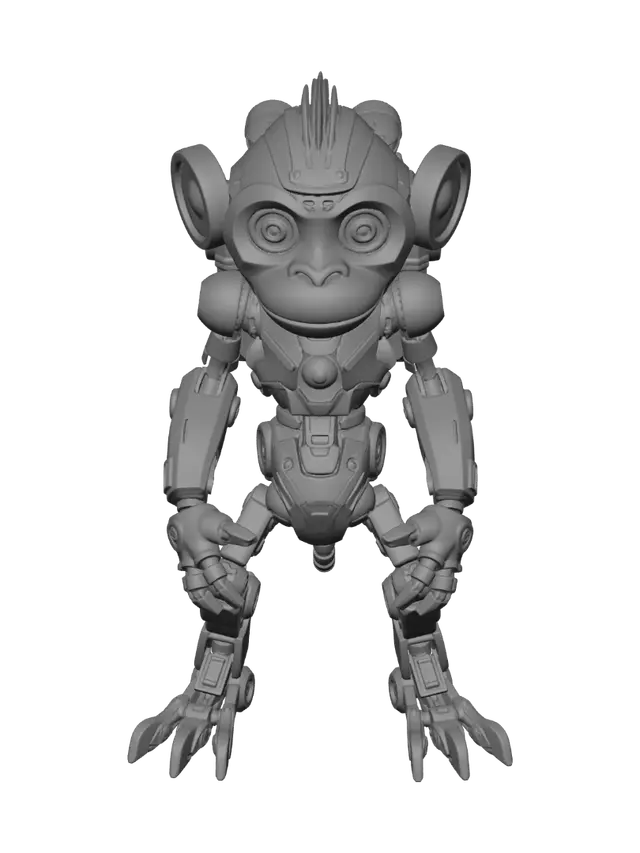 3D model for robo space monkey one of a kind