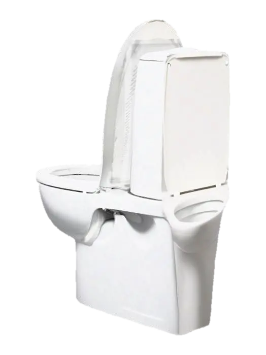toilet 3D model, vytvořený pomocí AI