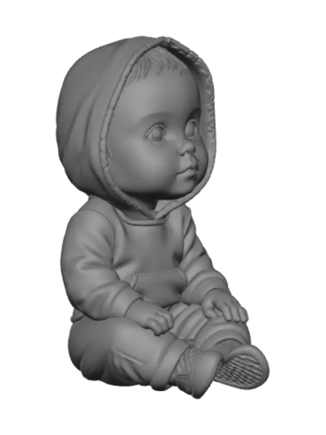3D model for Cozy Hoodie Baby