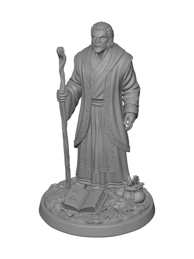 3D model for The Bookbound Sage
