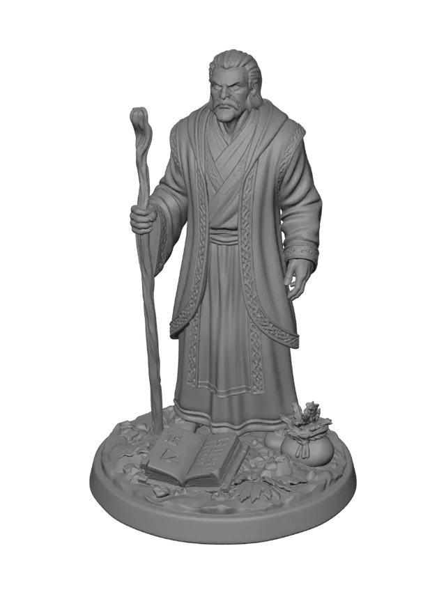 3D model for The Bookbound Sage