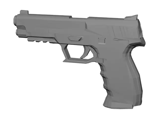 3D model for Obsidian Shadow Pistol