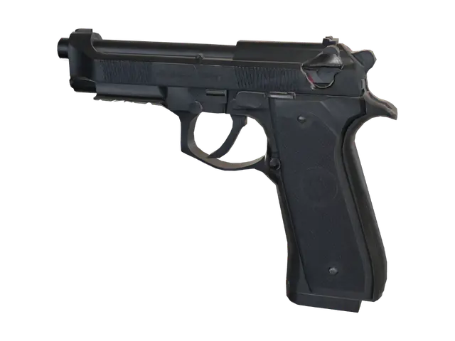 3D model for Semi-automatic pistol on a gray surface