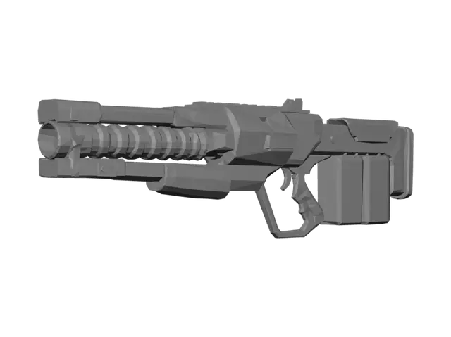 3D model for Coilgun Assault Rifle