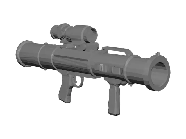3D model for Desert Tactical Rifle with Scope