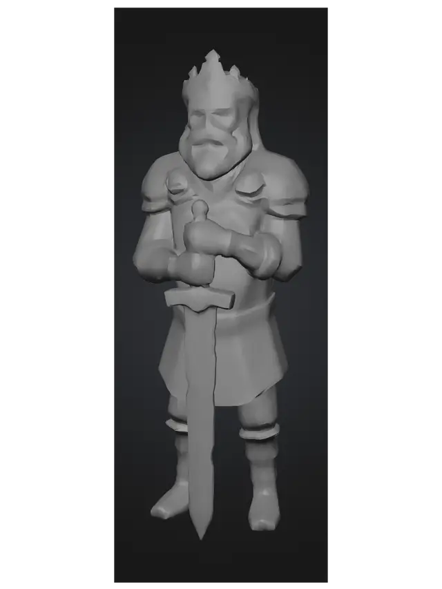 3D model for The Stone King