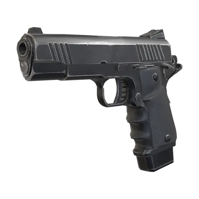 17-Round .45 Caliber Pistol - Magazine 3D model, vytvořený pomocí AI