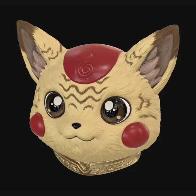 3D model for Gilded Pikachu