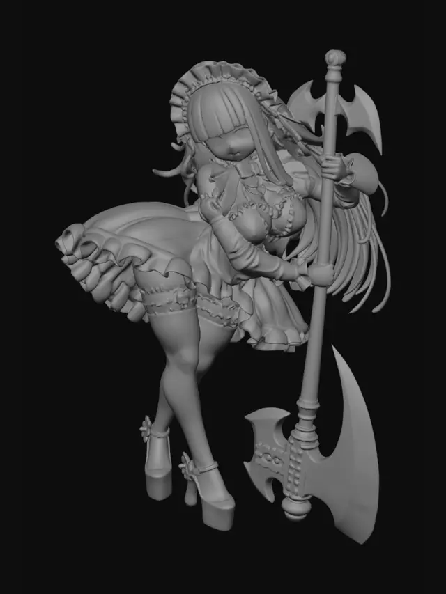 3D model for Gothic Maid Gear Blueprint