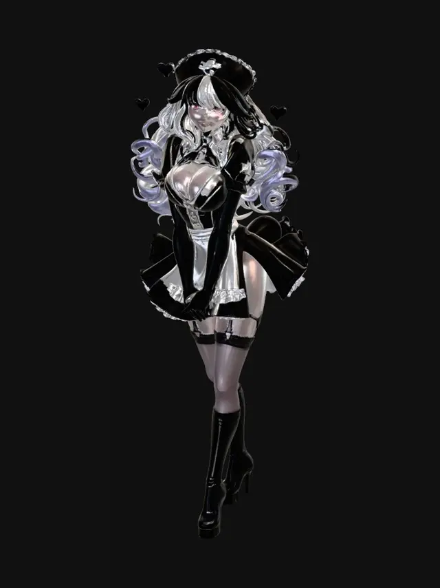 3D model for Gothic Nurse Outfit Reference