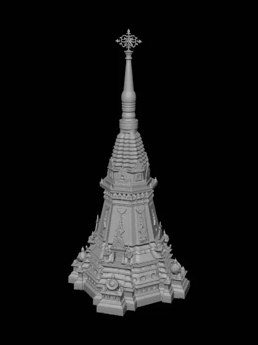 3D model for 금도금이 잘된 섬세하고 거대한 미륵존불
