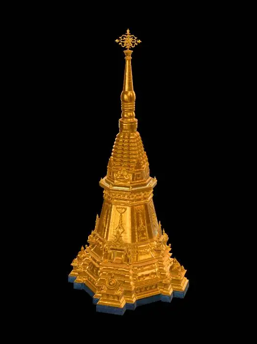3D model for 금도금이 잘된 섬세하고 거대한 미륵존불