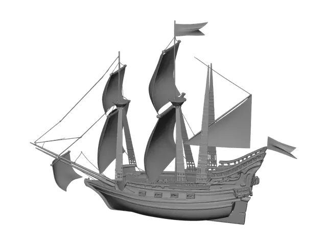 3D model for Ornate Pirate Ship
